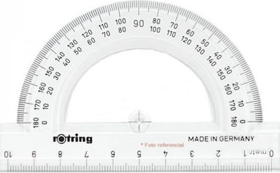 Rotring Protractor Plastic Transparent Centro