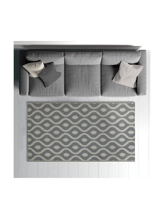 Click Rug Rectangular Grey