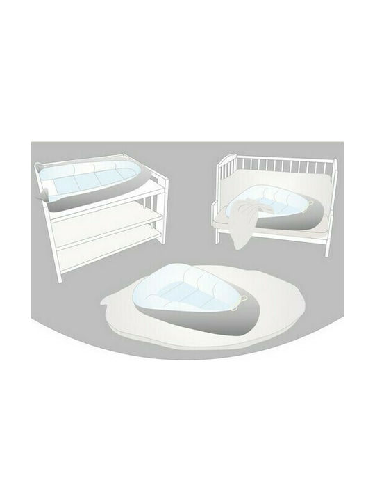 Tuttolina Baby Nestkissen Waffle Birds Grün