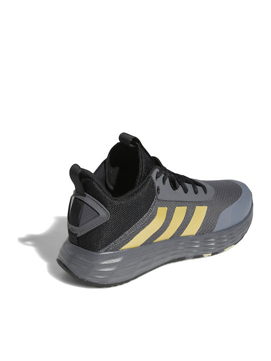 Ownthegame 2.0 Χαμηλά Μπασκετικά Παπούτσια Grey Five / Matte Gold / Core Black