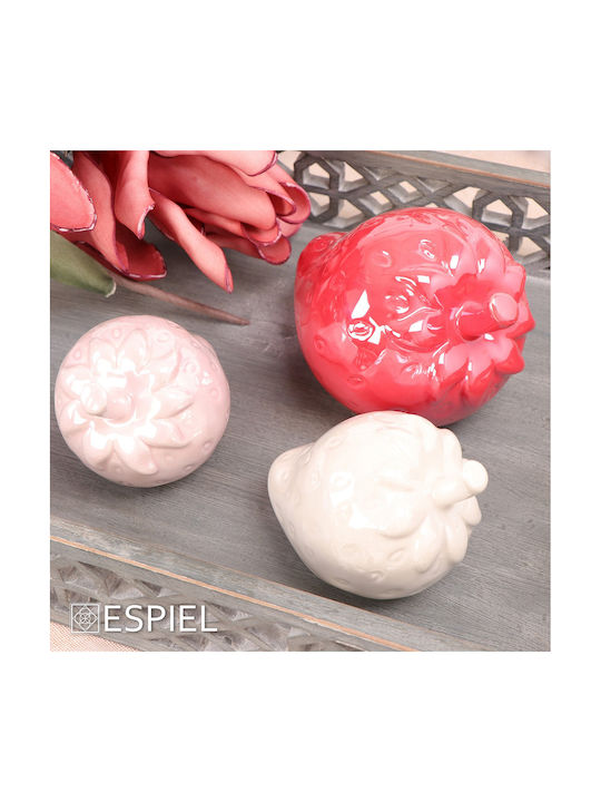Espiel Căpșună din Ceramică Roz 9.5x7.7cm 1buc