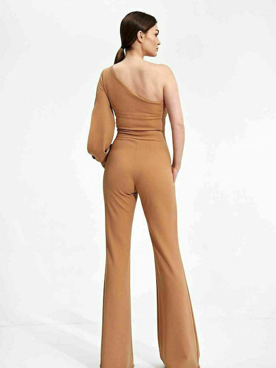 Figl Women's Long-sleeved One-piece Suit Beige