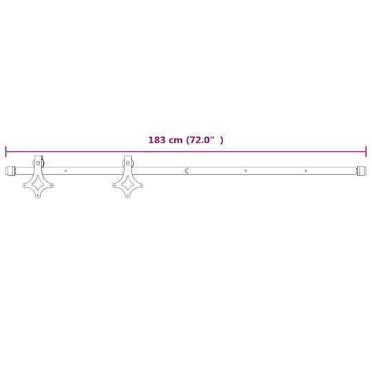 vidaXL Door Return Mechanism for Doors up to 200cm and 100kg White