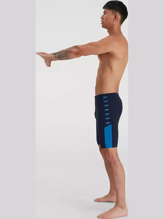 Speedo Splice Ανδρικό Αγωνιστικό Jammer Μαγιό Κολύμβησης Μπλε