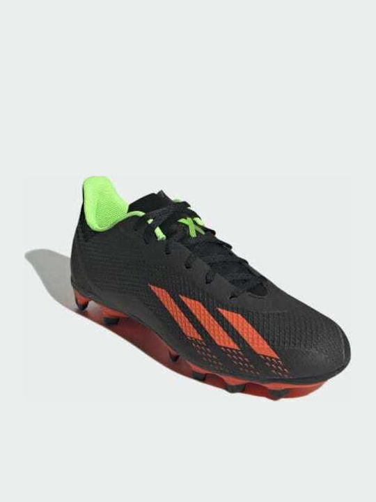 adidas X Speedportal4 FxG Ghete Fotbal Cu Crampoane Core Negru / Solar Roșu / Solar Verde