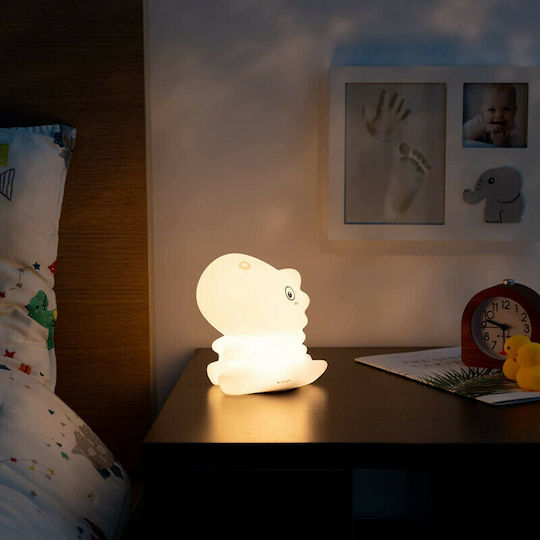 Navaris Led Παιδικό Διακοσμητικό Φωτιστικό Αφής Sitting Dino Λευκό