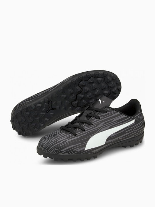 PUMA Rapido III Football Shoes with Molded Cleats Black / White / Castlerock