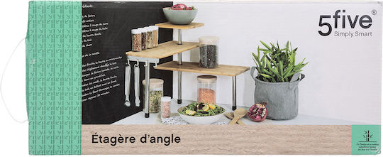 5Five Tabletop Metal Rack 45x43x38.5cm Silver
