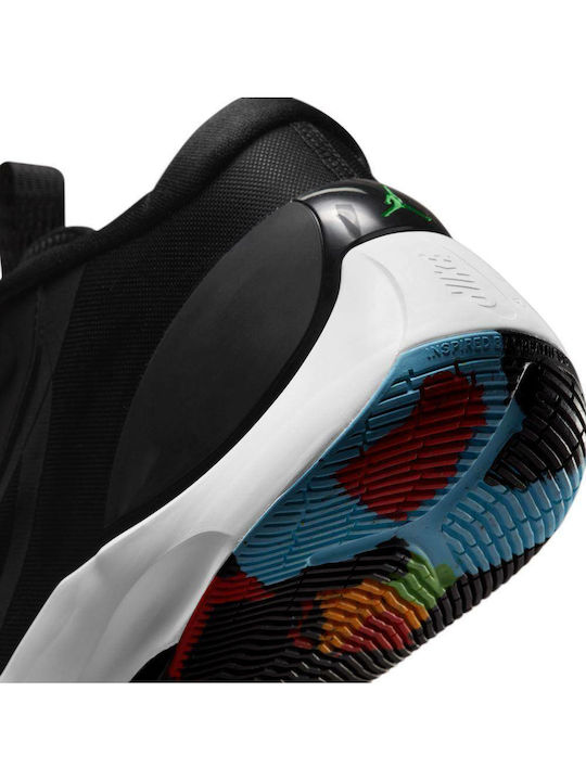 Zoom Separate High Basketball Shoes Black / White / Multicolor