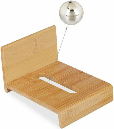 Relaxdays Suport pentru cărți de vizită de afaceri Natural 10024618