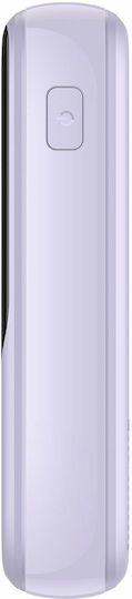 Baseus QPOW Pro Power Bank 10000mAh 22.5W με Θύρα USB-A και Θύρα USB-C Power Delivery / Quick Charge 3.0 Μωβ