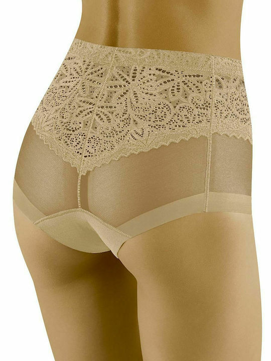 Wolbar Hoty Women's Slip with Lace Beige 168418