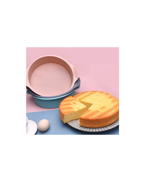 Spring No Coating Silicone Cake Baking Pan Pink 29x29x6cm SP19040