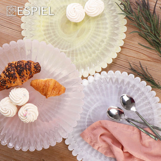Espiel Atlas Cake Stand White 27x27cm