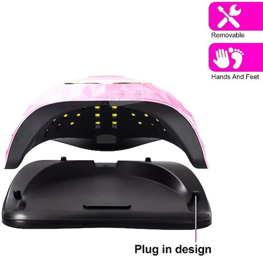 Sun Sun Y13 Φουρνάκι Νυχιών UV / LED 248W Ροζ