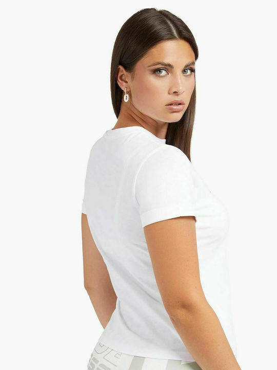 Guess Damen Sport T-Shirt Weiß