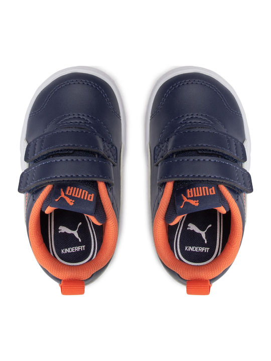 Courtflex Kids Sneakers with Scratch Blue