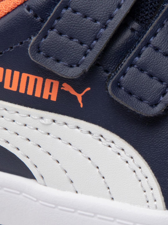 Courtflex Kids Sneakers with Scratch Blue