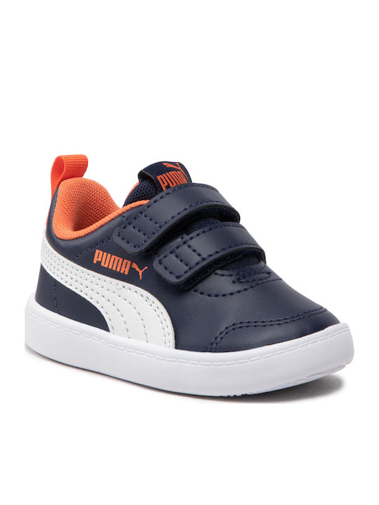 Courtflex Kids Sneakers with Scratch Blue