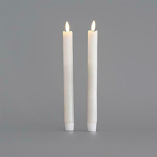 Eurolamp Χριστоулгенски свещи и свещници Свещ Бял На батерия 24x2.2см. 2бр