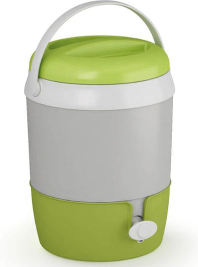 Adriatic Faucet Container with Faucet Thermos Plastic 6lt Green Whale with Handle