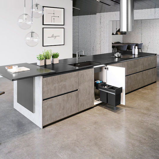 Blanco Zerox 700-U 526244 Unterbau Spüle Inox Satiniert B74xT44cm Dark Steel