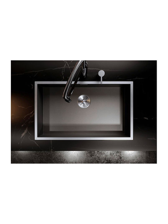 Blanco Zerox 700-IF 526246 Drop-In Sink Inox Satin W74xD44cm Dark Steel