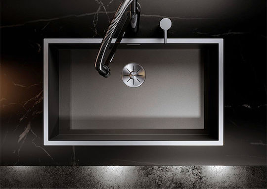 Blanco Zerox 500-IF Ένθετος Inox Σατινέ Μ54xΠ44cm Dark Steel