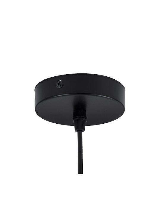 GloboStar Hamburg Hängelampe Schwarz Kugel mit Fassung G9 20x15x40cm.