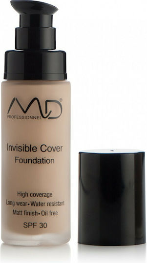 MD Professionnel Invisible Cover Лилаво/бяло SPF30 01 Porcrlain 30мл