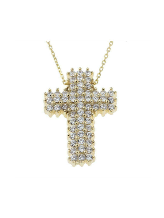 Fa Cad'oro Women's Gold Cross 14K with Chain