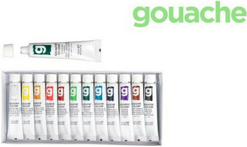 Madrid Papel Artix Tempera Paints Multicolour in Tube 12ml 12pcs