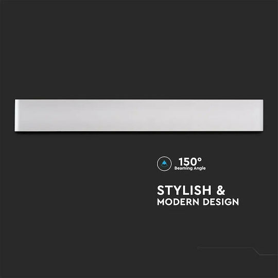 V-TAC Modern Leuchte Wand mit Integrierter LED und Warmweißes Licht 61x9x3.5cm