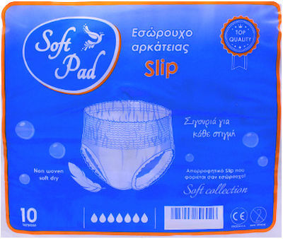 Soft Pad Incontinence Underwear XLarge 10pcs