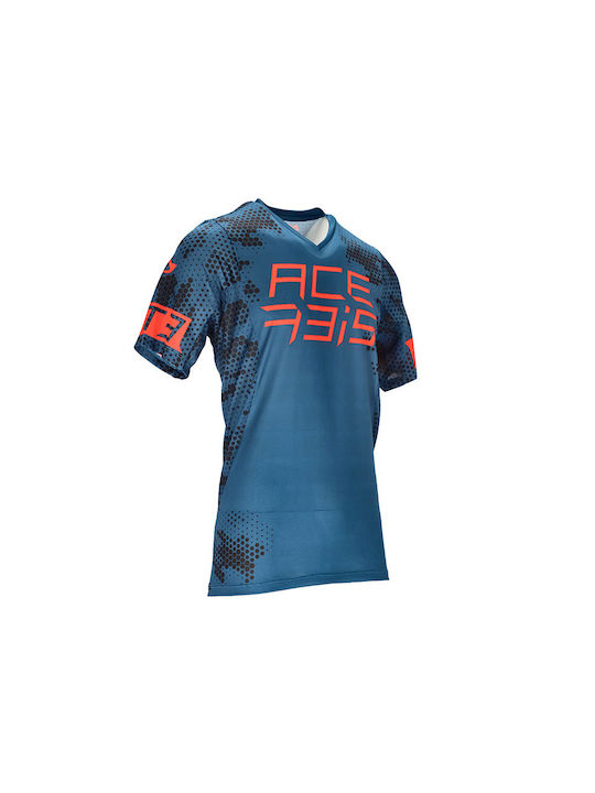 Acerbis Mtb Drakaris Bărbați Mâneci scurte Tricou de ciclism Albastru