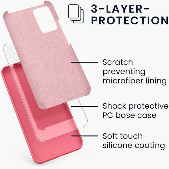 KWmobile Soft Flexible Rubber Back Cover Σιλικόνης 1.3mm Neon Coral (Redmi Note 11 Pro)