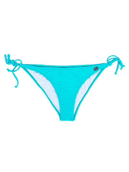 Bikini Slip με Κορδονάκια Τιρκουάζ