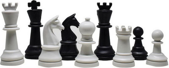 ToyMarkt Пластмасови Фигури за Шах Бял / Черен 7см 1бр