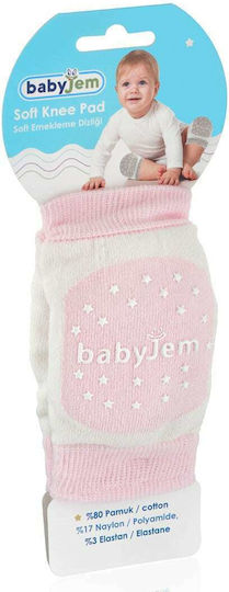 Baby Jem Knee Pads For Babies made of Fabric in Pink Color 2pcs