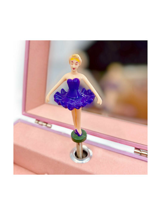 Svoora Kids Jewelry Box Happy Birds Made of Wood Pink