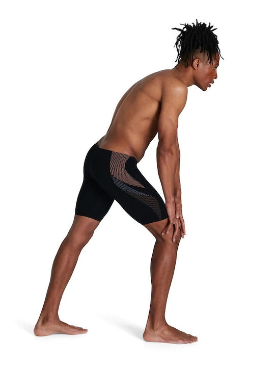 Speedo Tech Panel 04512H054 Bărbătesc Costum de Baie de Competiție Jammer pentru Înot Negru