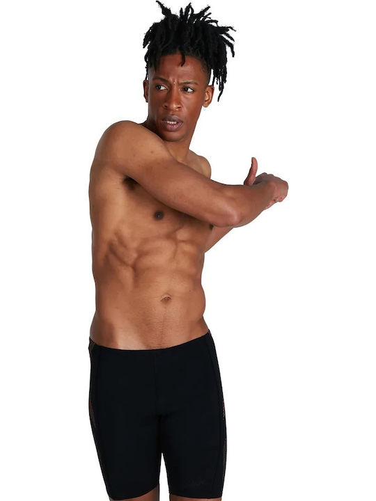 Speedo Tech Panel 04512H054 Bărbătesc Costum de Baie de Competiție Jammer pentru Înot Negru