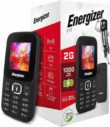 Energizer Energy E13 Dual SIM Telefon Mobil Cu Butoane Negru