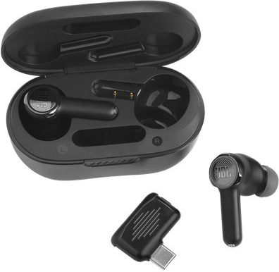 JBL Quantum TWS In-ear Bluetooth Handsfree Căști cu Carcasă de Încărcare Negru
