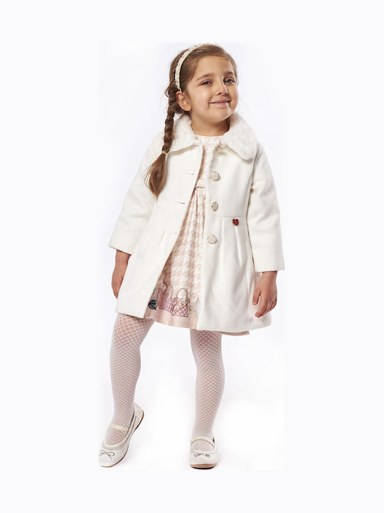 Kids' Coat Long Ecru