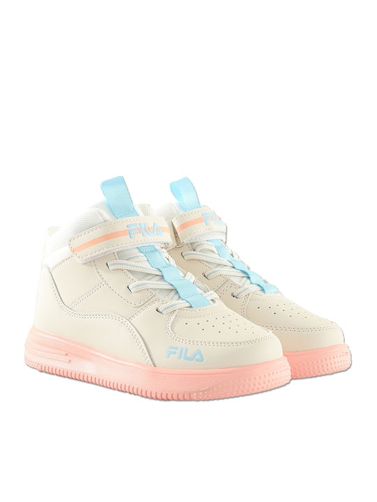 Memory Ayo Kids Sneakers High with Scratch White