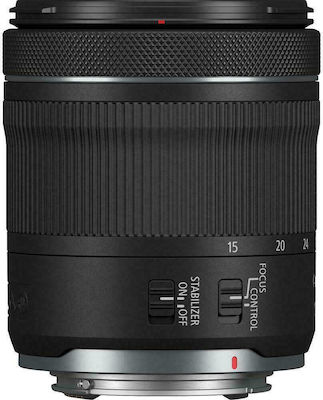 Canon Full Frame Φωτογραφικός Φακός RF 15-30mm f/4.5-6.3 IS STM Wide Angle για Canon RF Mount Black