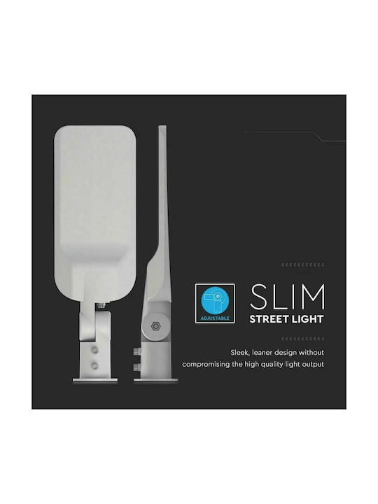 V-TAC Outdoor Floor Lamp LED Road 50W with Cold White Light IP65 White
