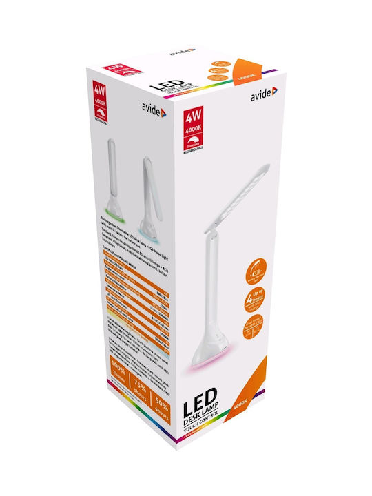 Avide ABLDLRGB-MOOD-4W Презареждаема LED Настолна Лампа За Бюро Сгъваема