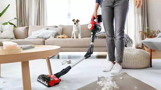 Bosch Unlimited 7 ProAnimal Прахосмукачка 2 в 1 Stick & Ръчна Червено